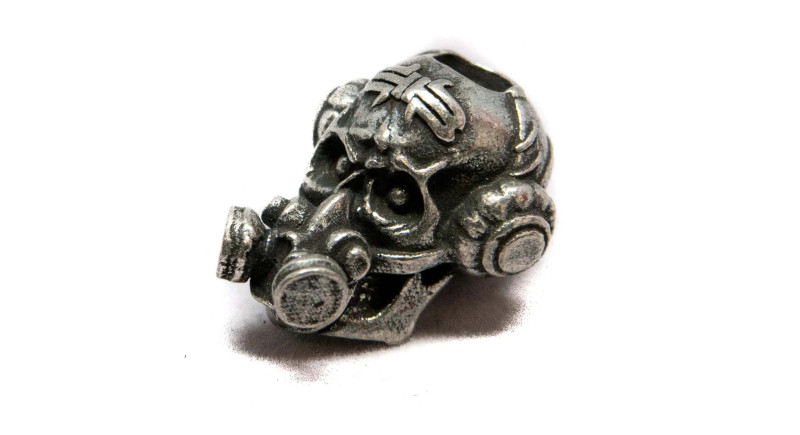 Намистина для темляка Schmuckatelli Brous Gas Mask Skull Bead