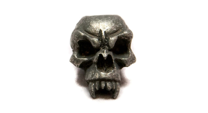 Намистина для темляка Schmuckatelli Fang Skull Bead - Black Oxidized