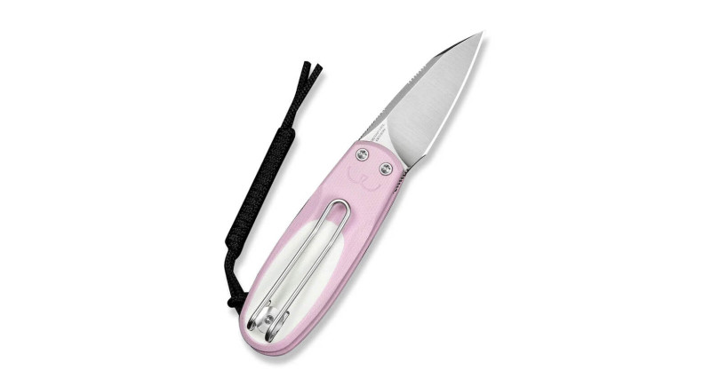 Ніж CIVIVI Purr, лезо 46мм Nitro-V, руків'я G-10 Pink, White, Slip Joint - C25054-4