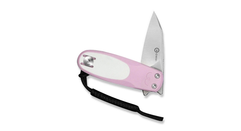 Ніж CIVIVI Purr, лезо 46мм Nitro-V, руків'я G-10 Pink, White, Slip Joint - C25054-4