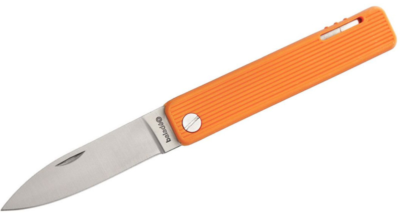 Ніж Baladeo Papagayo, лезо 76мм 420, руків'я Rubber Orange, Lockback - ECO352