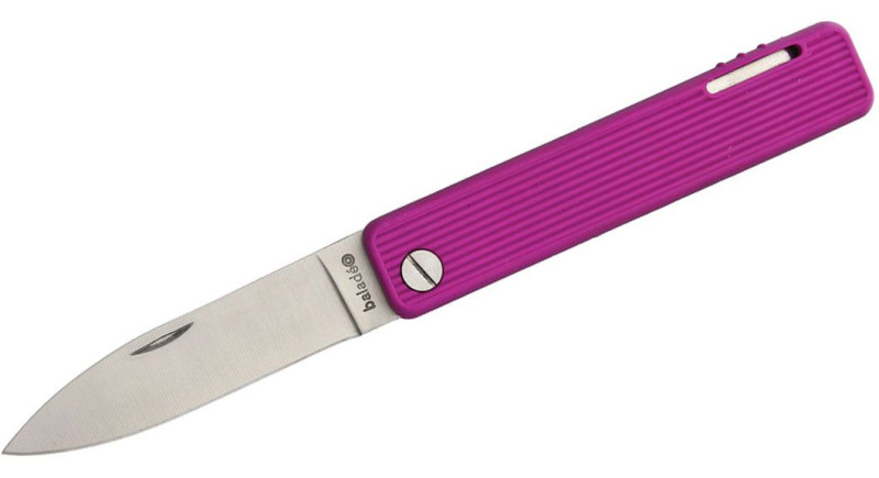Ніж Baladeo Papagayo, лезо 76мм 420, руків'я Rubber Purple, Lockback - ECO353