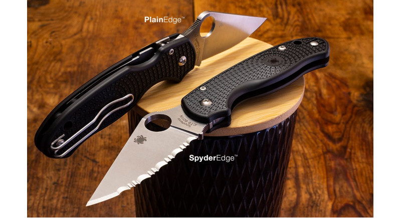 Ніж Spyderco Para 3, Paramilitary 3, Para3, PM3, лезо 76мм CTS BD1N, руків'я FRN Black, Compression Lock - C223PBK