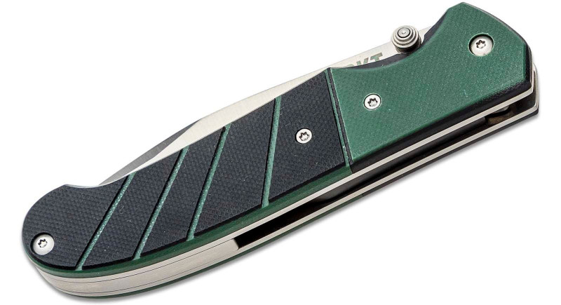 Ніж CRKT Ignitor, лезо 86мм Stainless Steel, руків'я G-10 Black, Green, Liner Lock - 6855