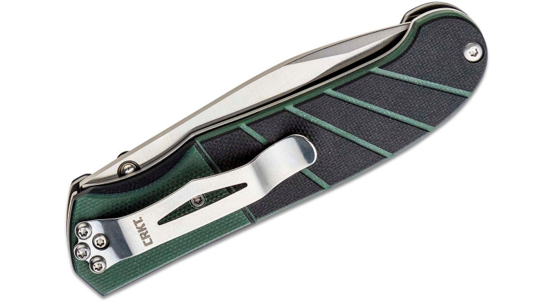 Ніж CRKT Ignitor, лезо 86мм Stainless Steel, руків'я G-10 Black, Green, Liner Lock - 6855