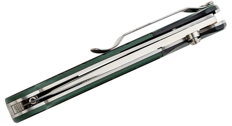 Ніж CRKT Ignitor, лезо 86мм Stainless Steel, руків'я G-10 Black, Green, Liner Lock - 6855
