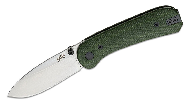 Ніж Knafs Lander, лезо 70мм Sandvik 14C28N, руків'я Micarta Green, Liner Lock - KNAFS-00156