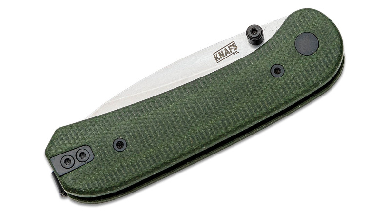 Ніж Knafs Lander, лезо 70мм Sandvik 14C28N, руків'я Micarta Green, Liner Lock - KNAFS-00156