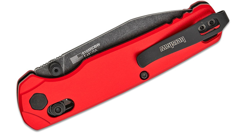 Ніж Kershaw Bel Air, лезо 79мм CPM MagnaCut, руків'я з алюмінію Red, Crossbar Lock - KS6105RDBW