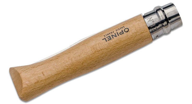 Ніж Opinel No. 12, лезо 121мм Sandvik 12C27, дерев'яне руків'я , Bolster Lock - 1084