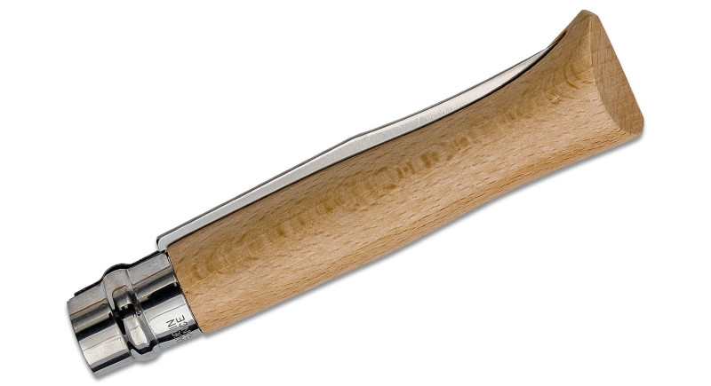 Ніж Opinel No. 12, лезо 121мм Sandvik 12C27, дерев'яне руків'я , Bolster Lock - 1084