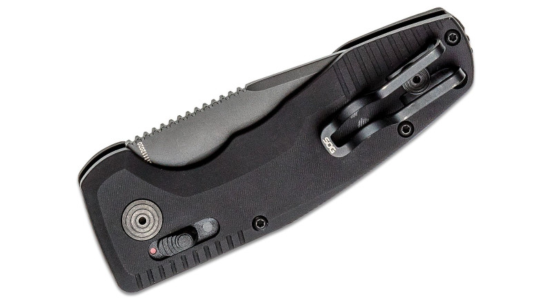 Ніж SOG SOG-TAC AU, лезо 86мм D2, руків'я з алюмінію Black, Crossbar Lock - 15-38-03-57