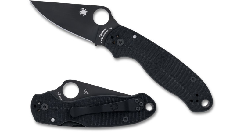 Ніж Spyderco Para 3, Paramilitary 3, Para3, PM3, лезо 75мм CPM MagnaCut, руків'я G-10 Black, Compression Lock - C223GMCBKP
