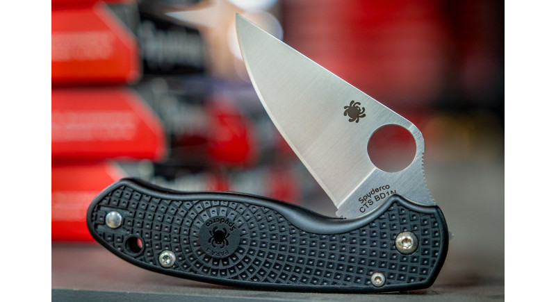 Ніж Spyderco Para 3, Paramilitary 3, Para3, PM3, лезо 76мм CTS BD1N, руків'я FRN Black, Compression Lock - C223PBK