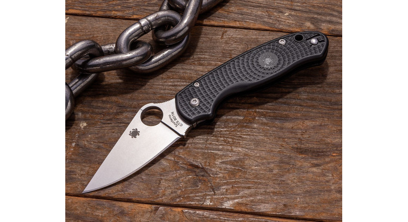 Ніж Spyderco Para 3, Paramilitary 3, Para3, PM3, лезо 76мм CTS BD1N, руків'я FRN Black, Compression Lock - C223PBK