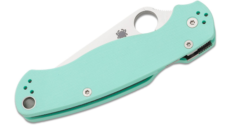 Ніж Spyderco Paramilitary 2, лезо 87мм CPM S90V, руків'я G-10 Teal, Compression Lock -