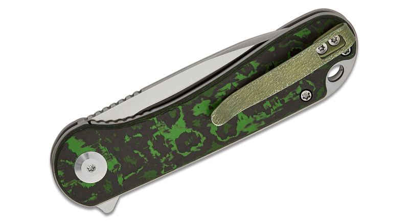 Ніж CIVIVI Elementum, лезо 75мм CPM S35VN, руків'я Carbon Fiber Black, Green, Liner Lock - C907A-6