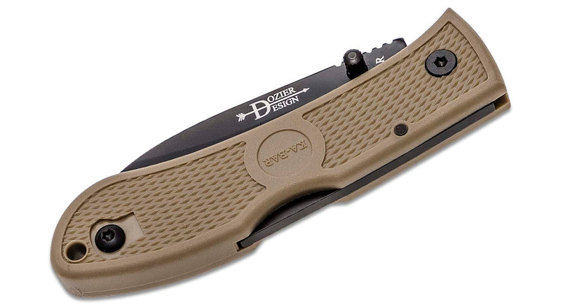 Ніж Ka-Bar Dozier, лезо 76мм AUS-8A, руків'я Zytel Brown, Lockback - 4062CB