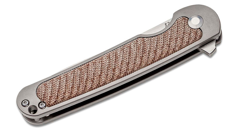 Ніж Kizer Clutch, лезо 86мм CPM S35VN, руків'я Micarta, Titanium Tan, Frame Lock - Ki4556A3