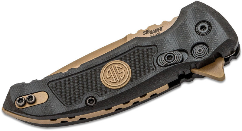 Ніж Hogue X1 Microflip, лезо 67мм CPM 154, руків'я G-10 Black, Button Lock - 16170