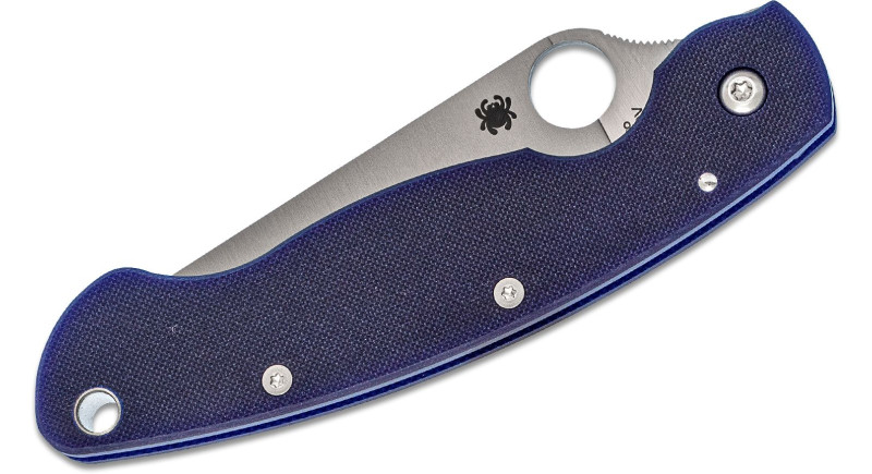 Ніж Spyderco Military, лезо 102мм CPM S110V, руків'я G-10 Blue, Purple, Liner Lock - C36GPDBL