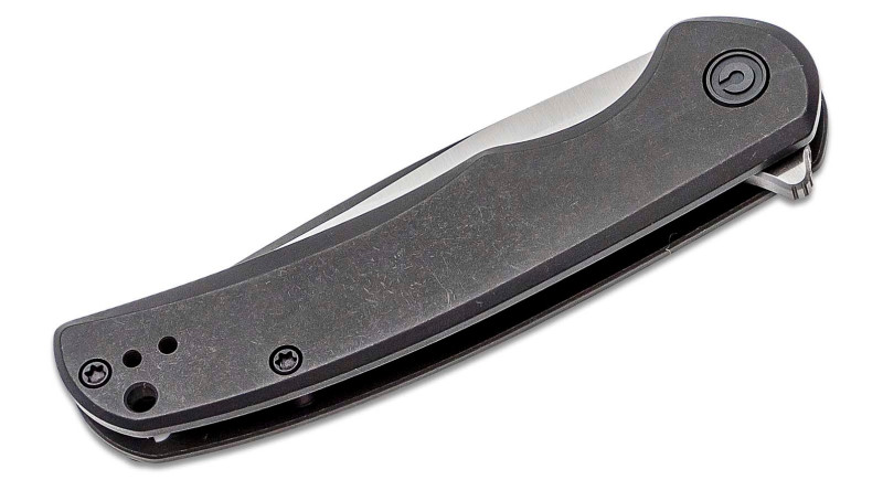 Ніж CIVIVI Nox, лезо 70мм Nitro-V, руків'я з металу Black, Frame Lock - C2110B