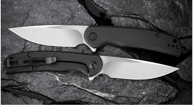 Ніж CIVIVI Nox, лезо 70мм Nitro-V, руків'я з металу Black, Frame Lock - C2110B
