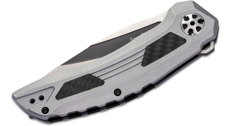 Ніж Kershaw Norad, лезо 83мм D2, руків'я з металу Gray, Frame Lock - 5510